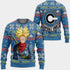 Divesart - Future Trunks Ugly Christmas -villapaita ja -huppari mukautettuja anime Dragon Ball -joululahjoja